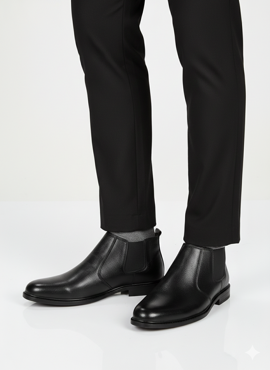 Men Charm Black Shoes 3021