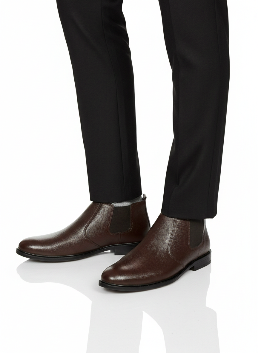 Men Chelsi Brown Shoes 3021