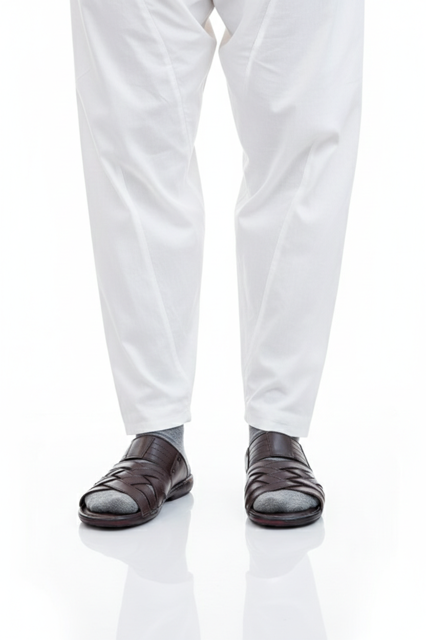 Noir Weave Comfort Slip-Ons Sandle PO Sole Brown 2227