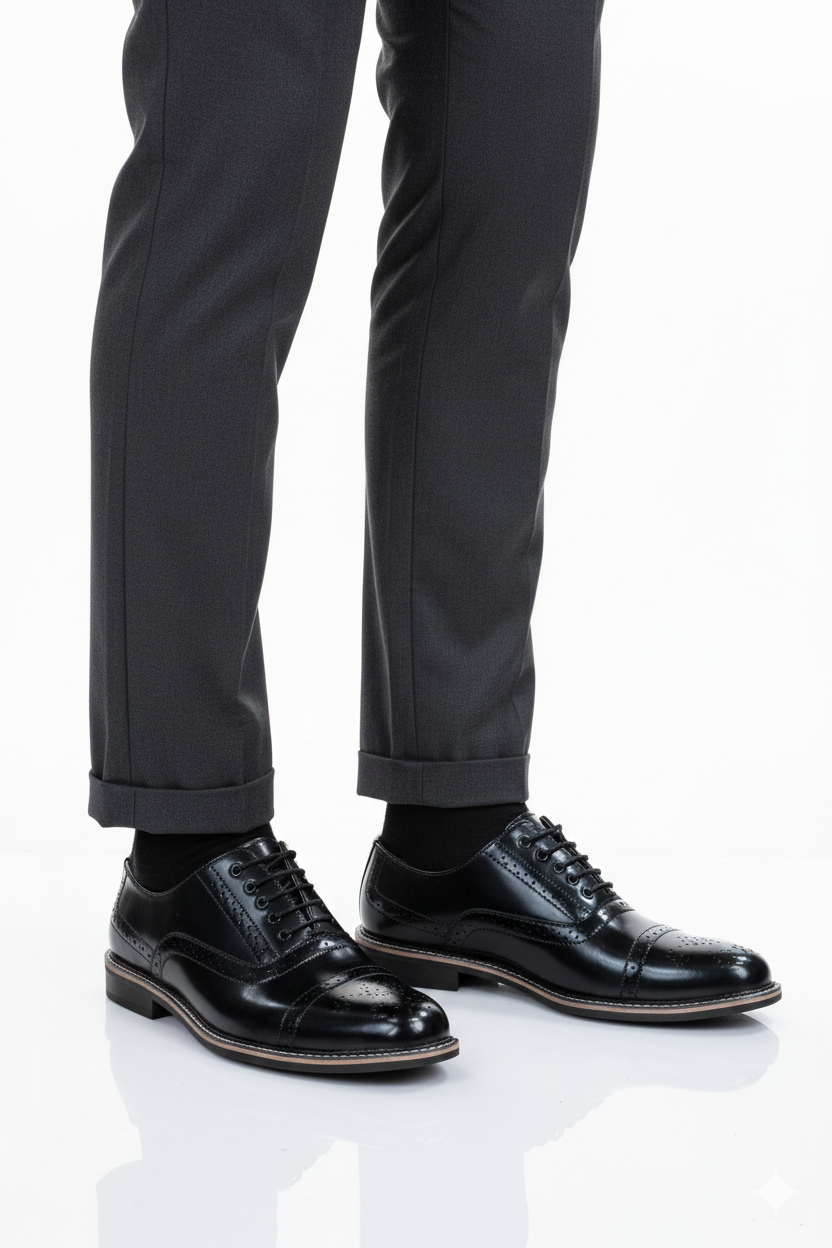 Regent Wingtip Oxford men Black 3056