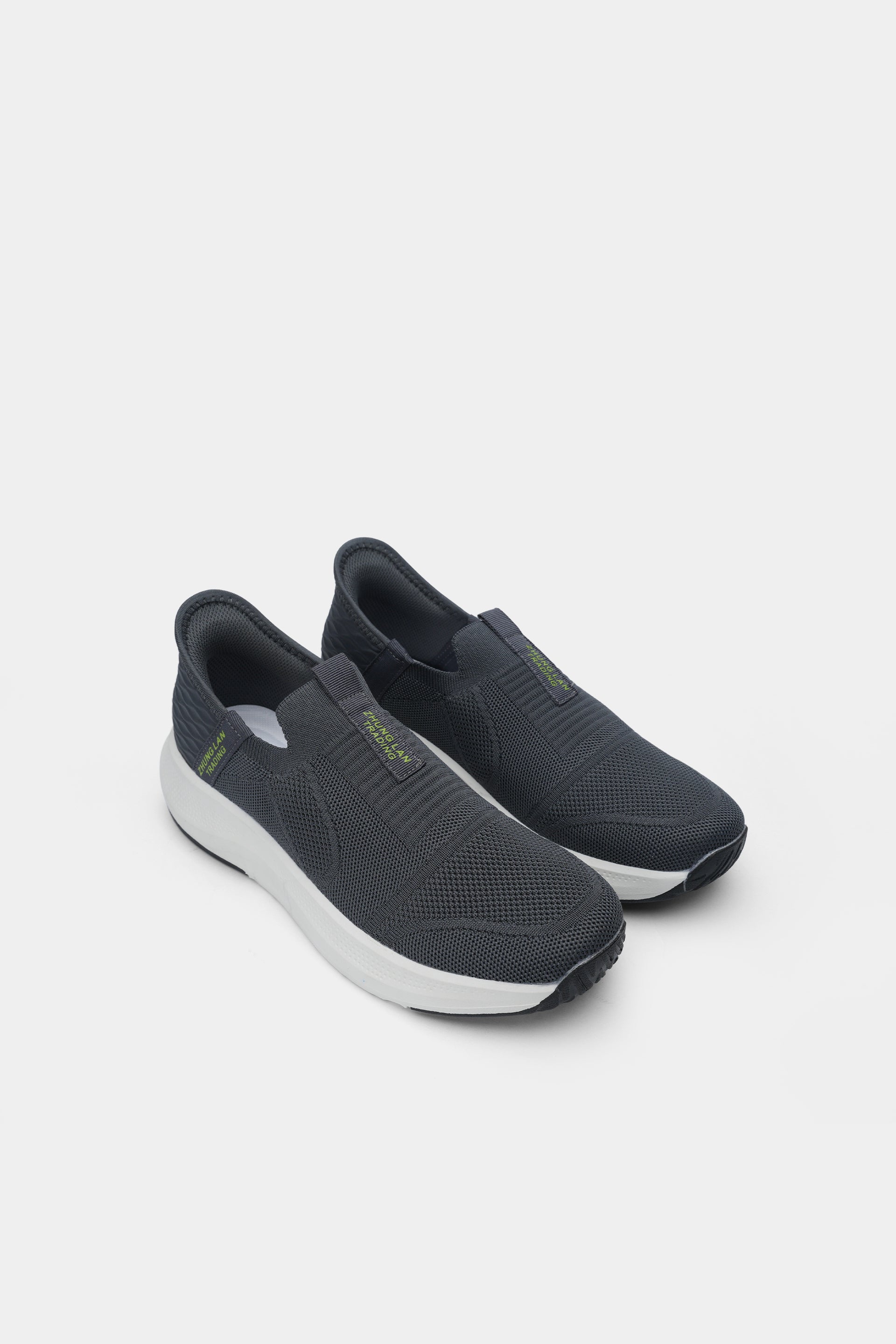 Men's Knit Slip Comfort Sleek Shoes  Gray - 3204