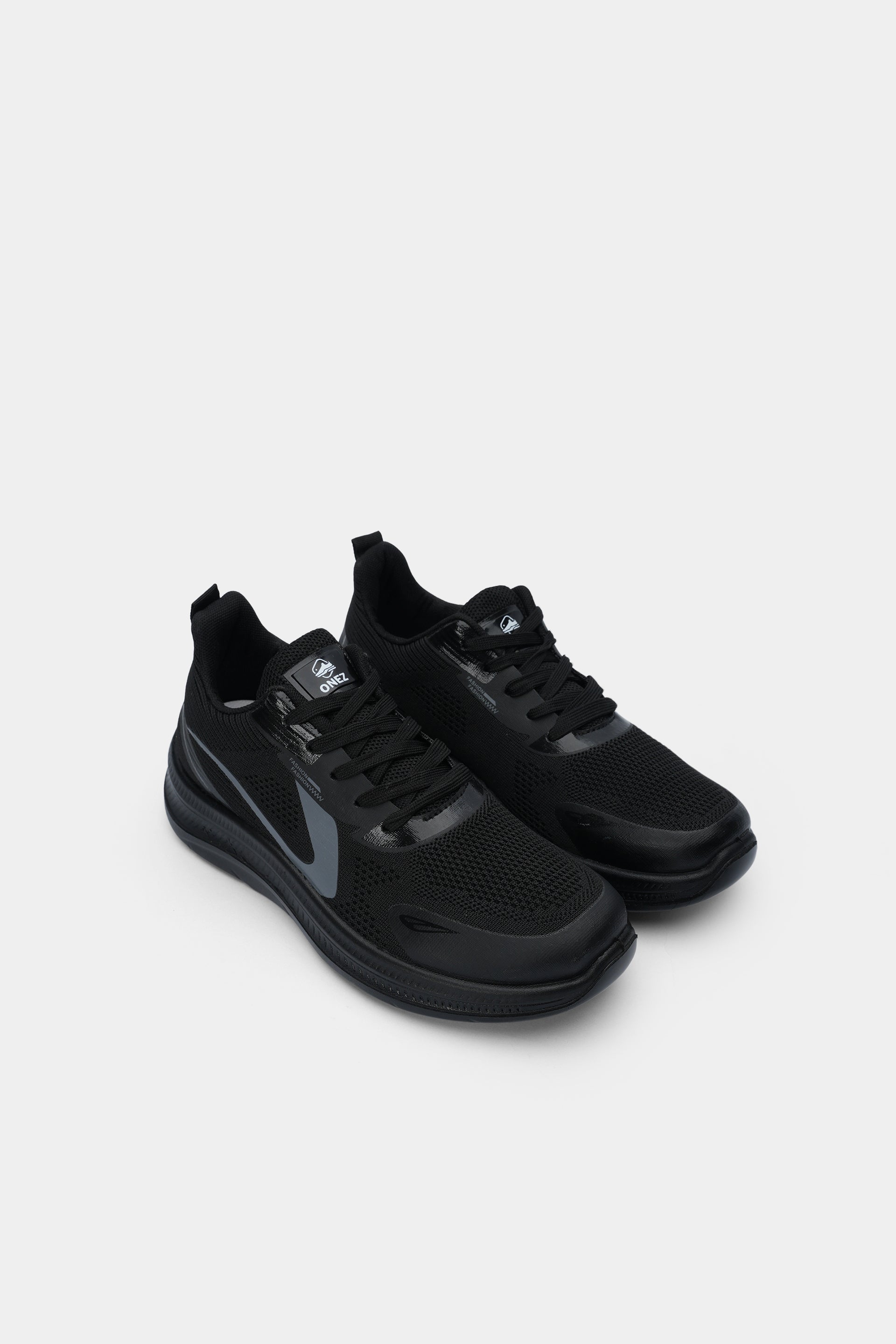 Men's Lightweight Comfort Trainer  Running Shoes Black - 4008