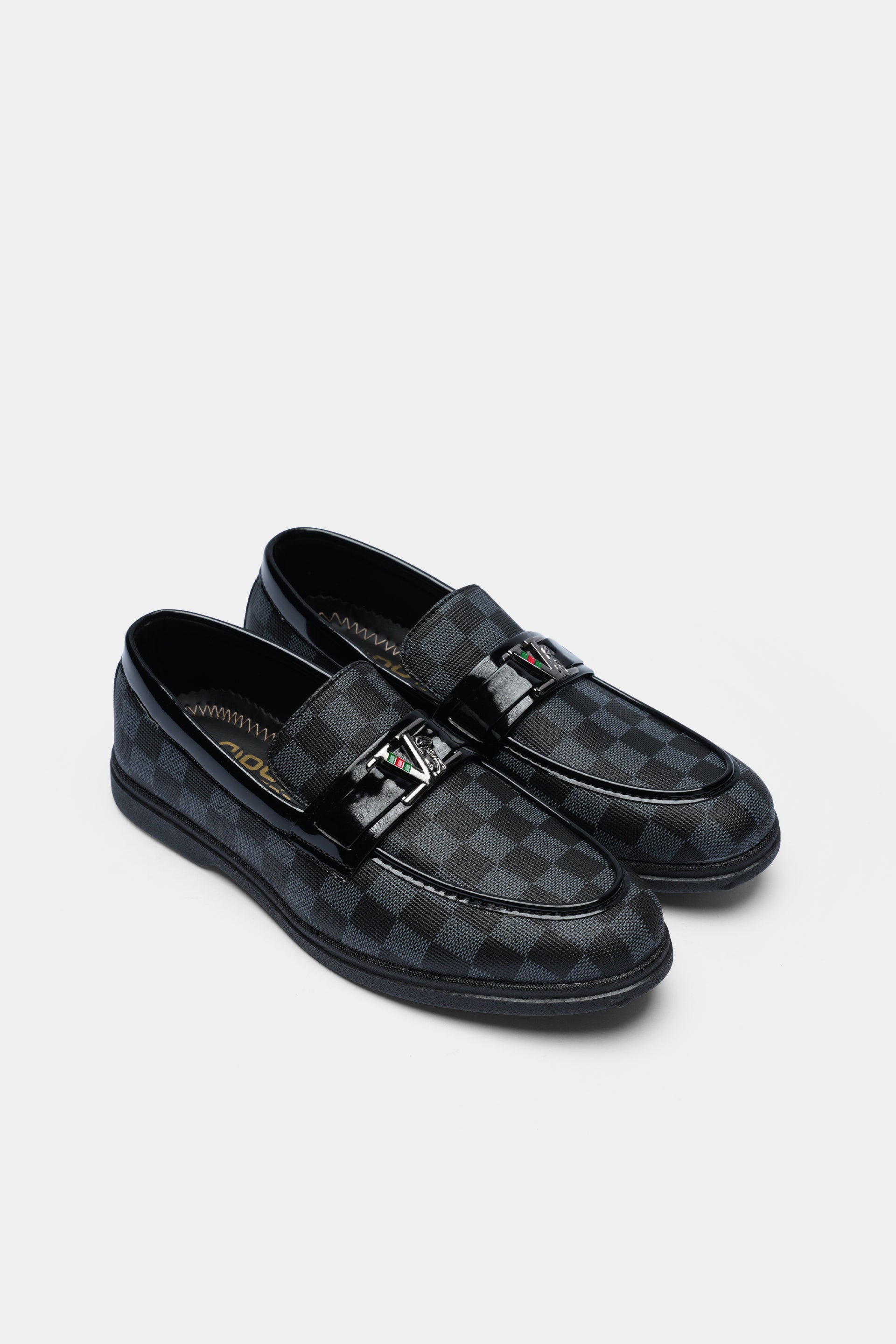 Louis Vuitton Monogram Eclipse Loafers Article 2614 Black