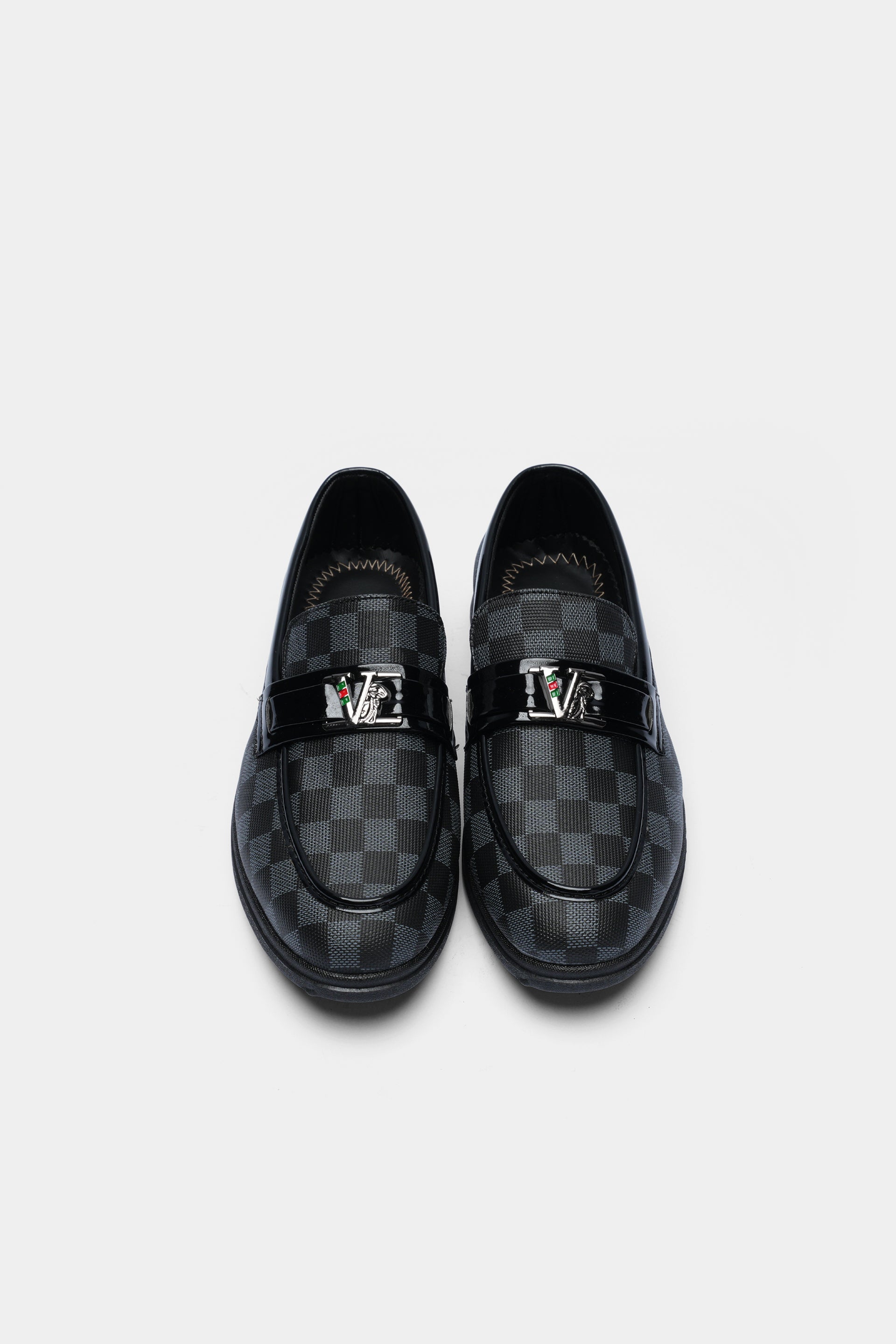 Louis Vuitton Monogram Eclipse Loafers Article 2614 Black