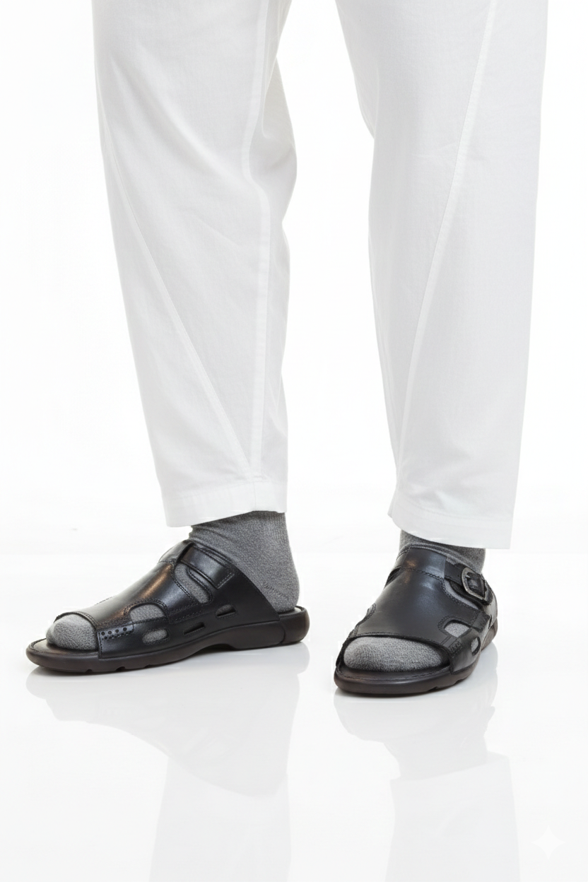 Rustwood Buckled Vent Softi Leather Black 2226