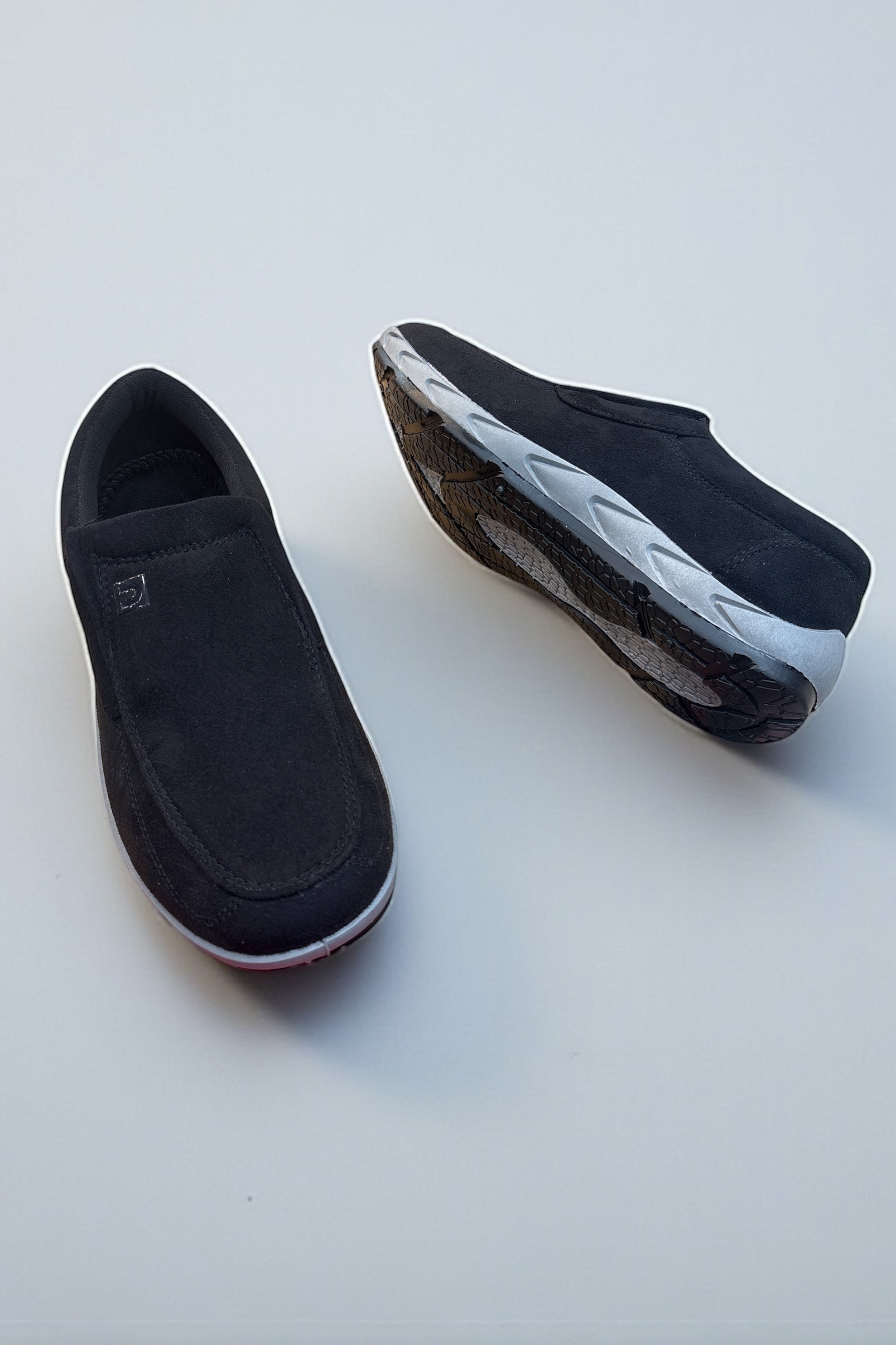 Minimalist Black Slip-Ons men's sneaker style Black 2818
