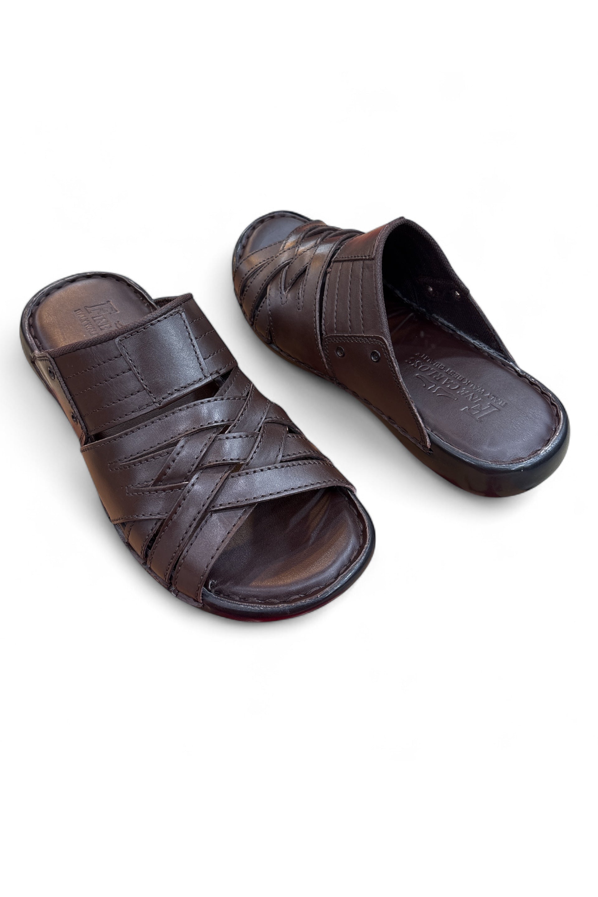 Noir Weave Comfort Slip-Ons Softi Po Sole Brown 2227