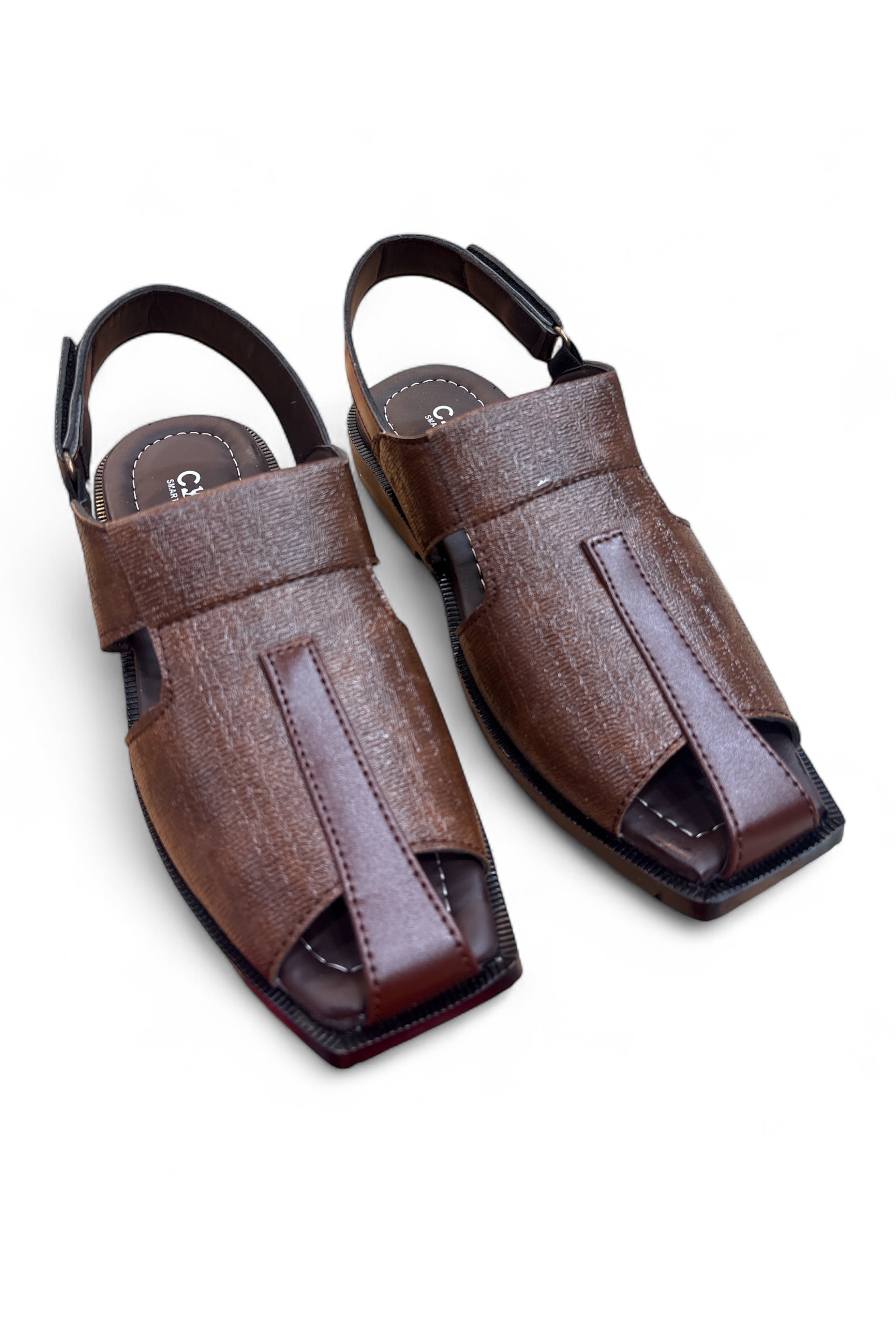 Traditional Brown Peshawari Chappal